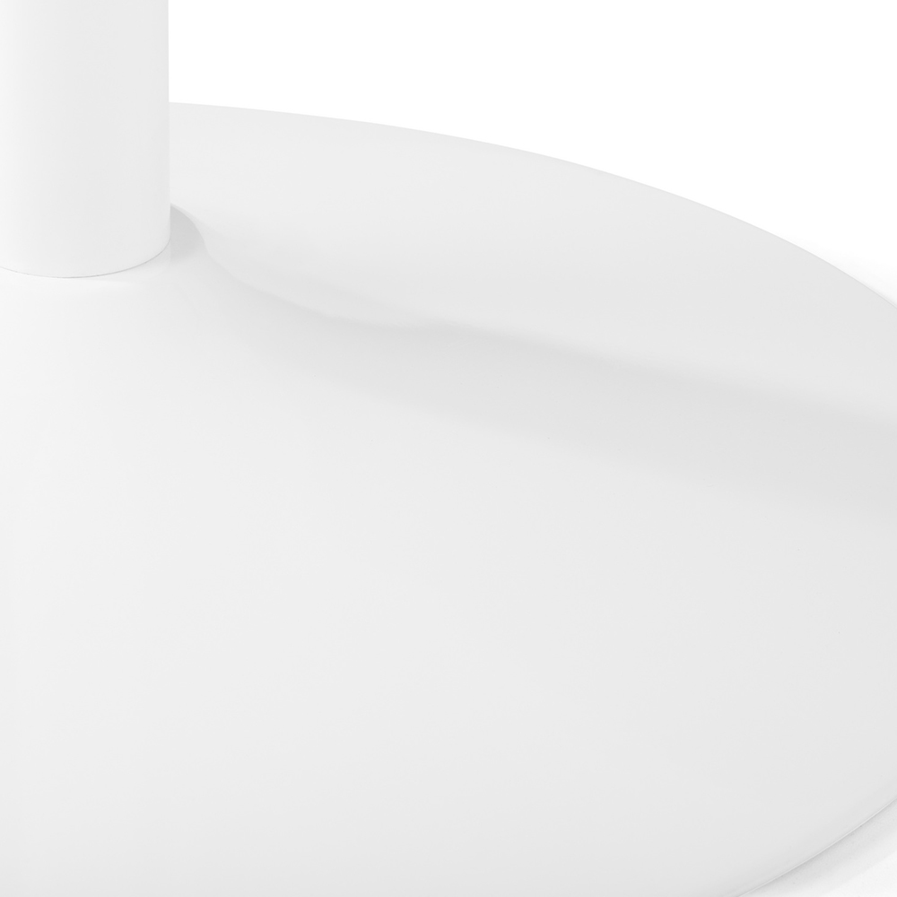 Julian Bowen Blanco 4 Seater Round Pedestal Dining Table White Image 5