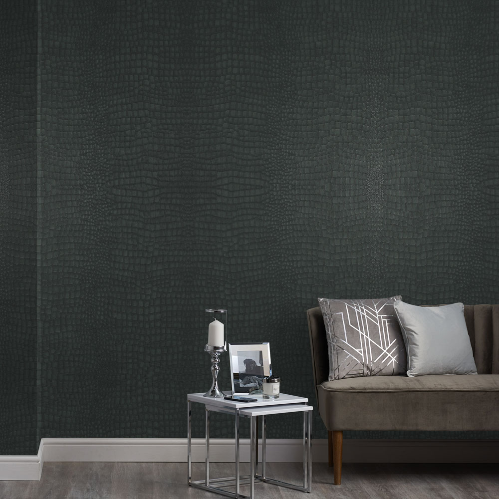 Superfresco Easy Crocodile Green Wallpaper Image 3