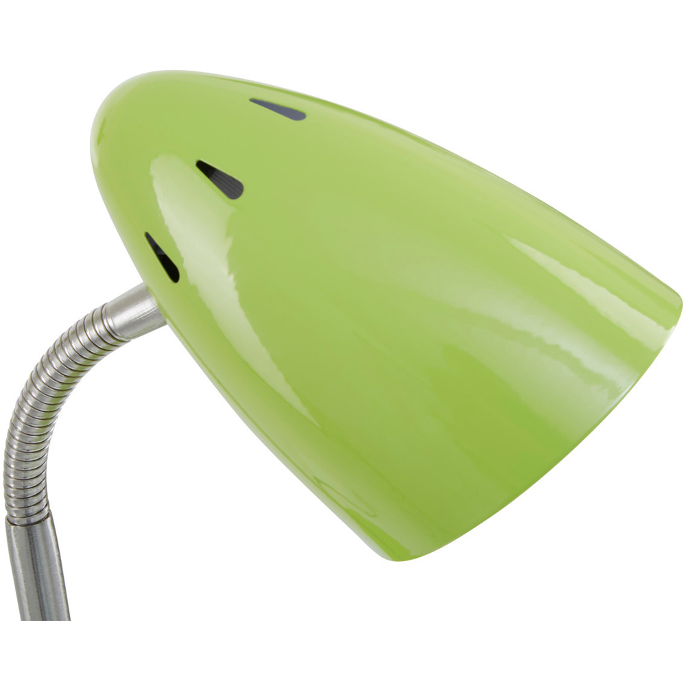Premier Housewares Green Gloss Desk Lamp Image 9