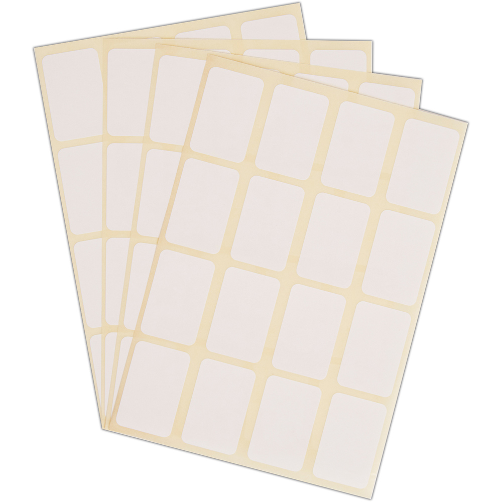 Blick White Rectangular Self Adhesive Office Label 24 x 37mm 640 Pack Image 5