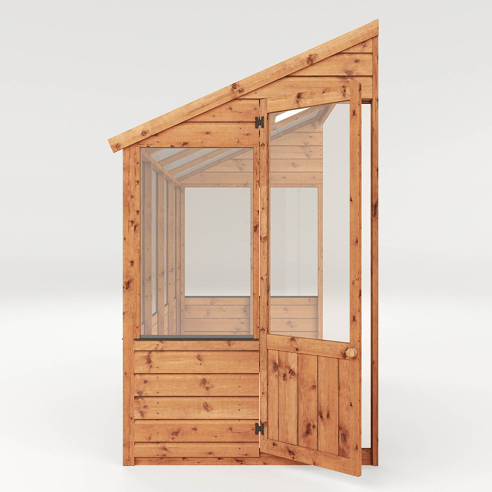 Mercia Wooden 8 x 4ft Traditional Lean To Greenhouse Image 5