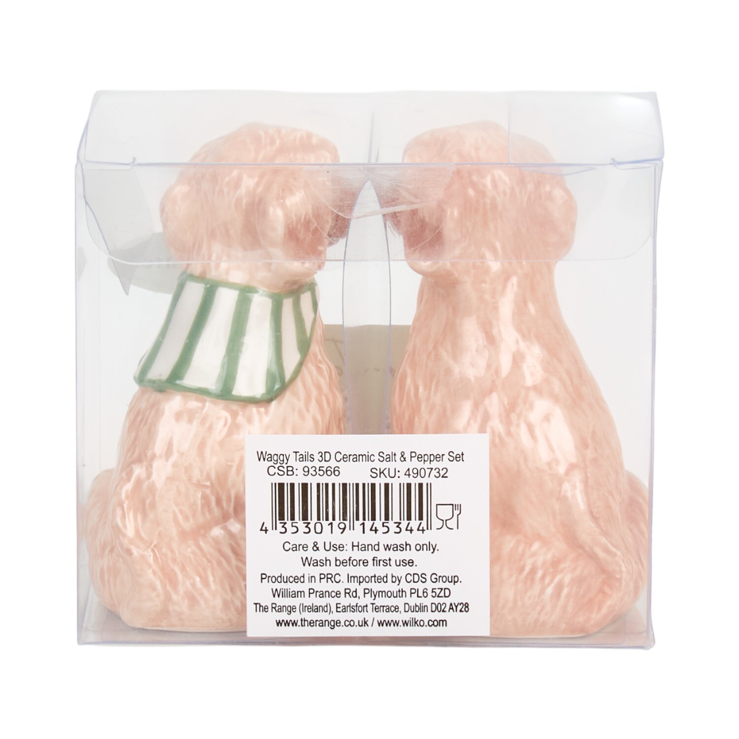 Waggy Tails 3D Ceramic Salt and Pepper Set Brown Image 2