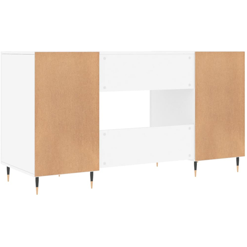 vidaXL 2 Door Computer Desk White Image 8