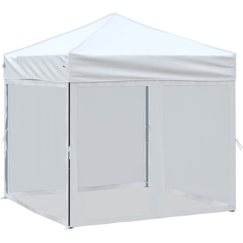 vidaXL 2 x 2m White Foldable Party Tent Image 2