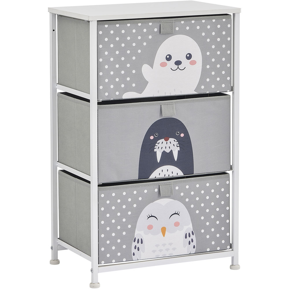 Liberty House Toys 3 Drawer Arctic Kids Storage Chest Image 3