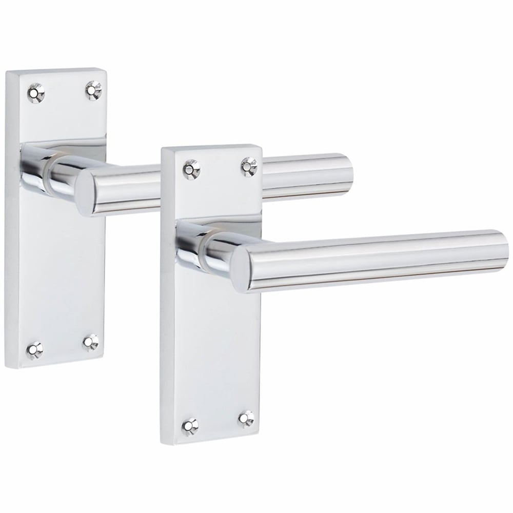 Golden Grace Polished Chrome Victorian Straight T-Bar Latch Door Handle 6 Pack 120 x 40mm Image 2