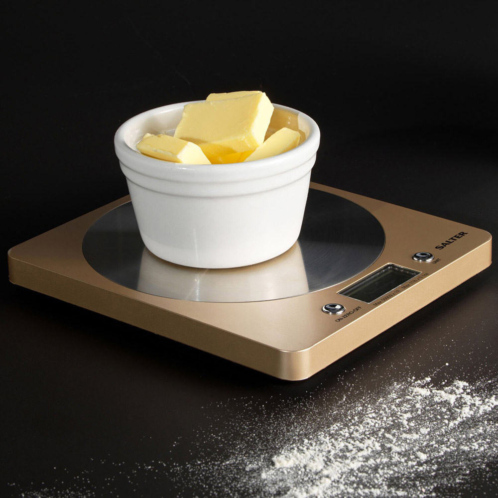 Salter Olympus Disc Electronic Scale - Neutral and Silver Image 6