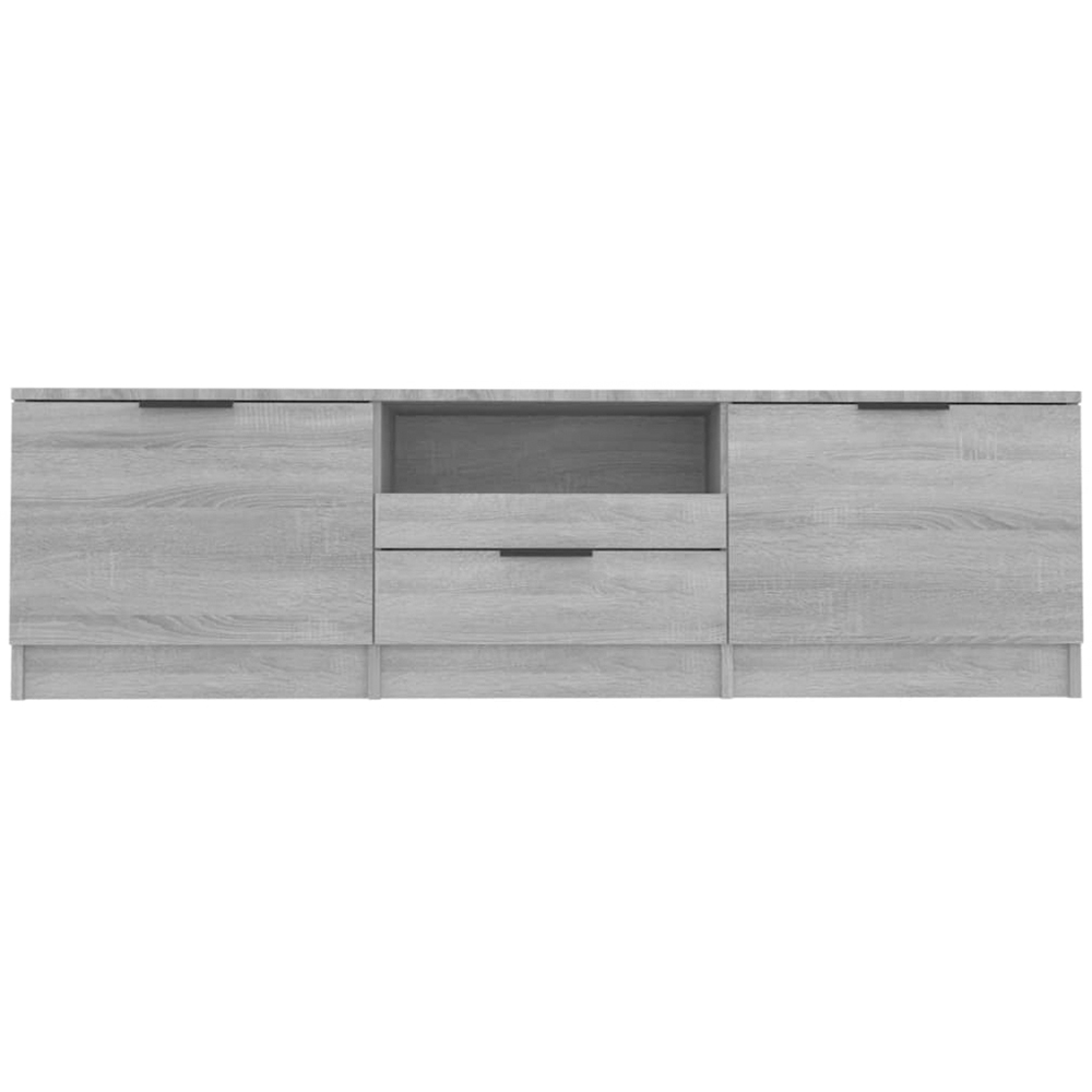 vidaXL 2 Door Single Drawer Single Shelf Grey Sonoma TV Cabinet Image 3
