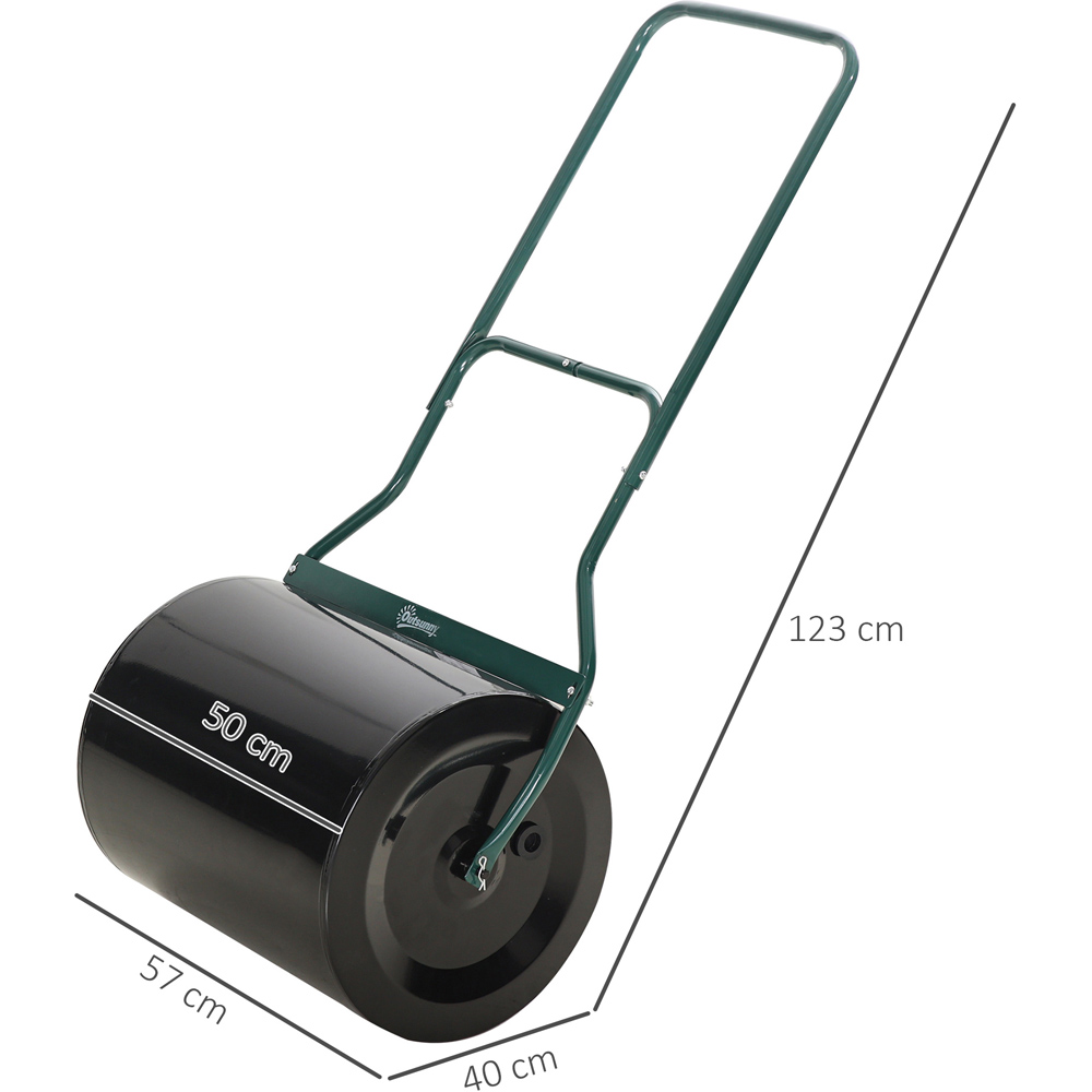 Outsunny Green Fillable Steel Lawn Roller 50cm Image 7