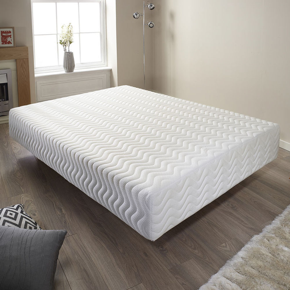 Aspire King Size Cool Blue Relief Memory Foam Mattress Wilko