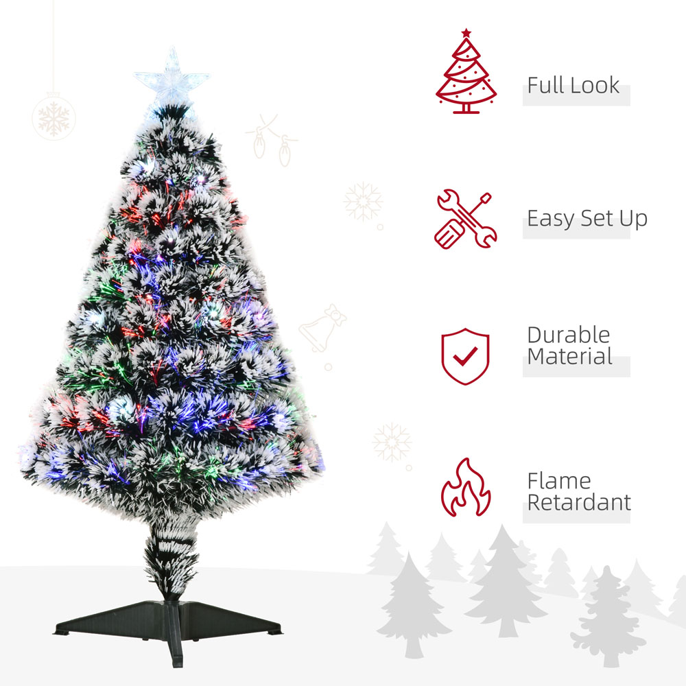 Everglow Pre-Lit Multicolour Artificial Christmas Tree 3ft Image 6