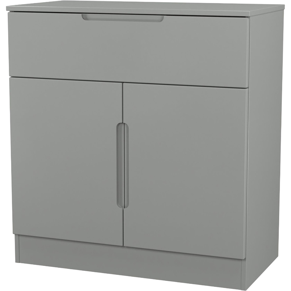 Crowndale Milan 2 Door Single Drawer Dusk Grey Sideboard Ready Assembled Image 4