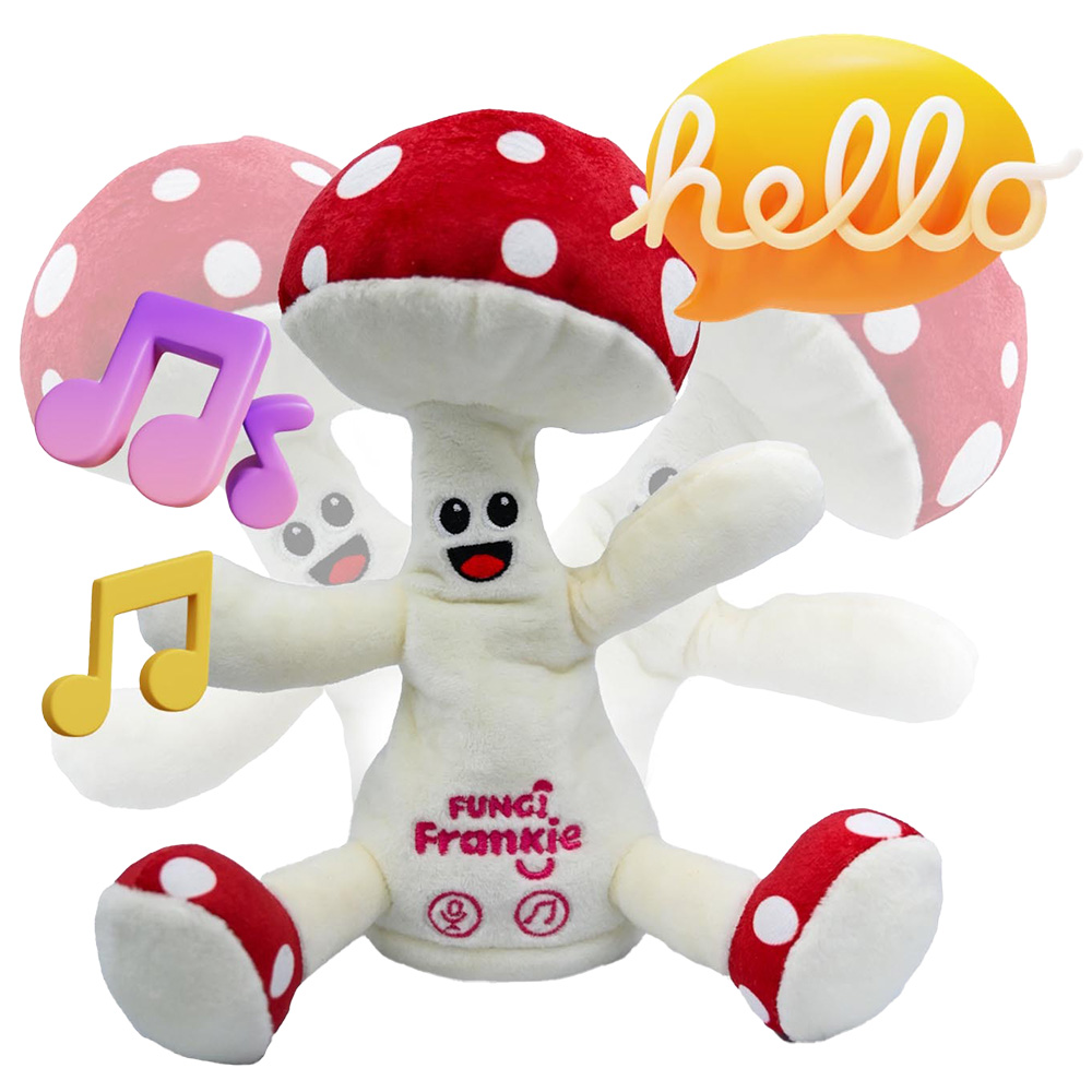 Fungi Frankie White Plush Interactive Soft Toy Image 1