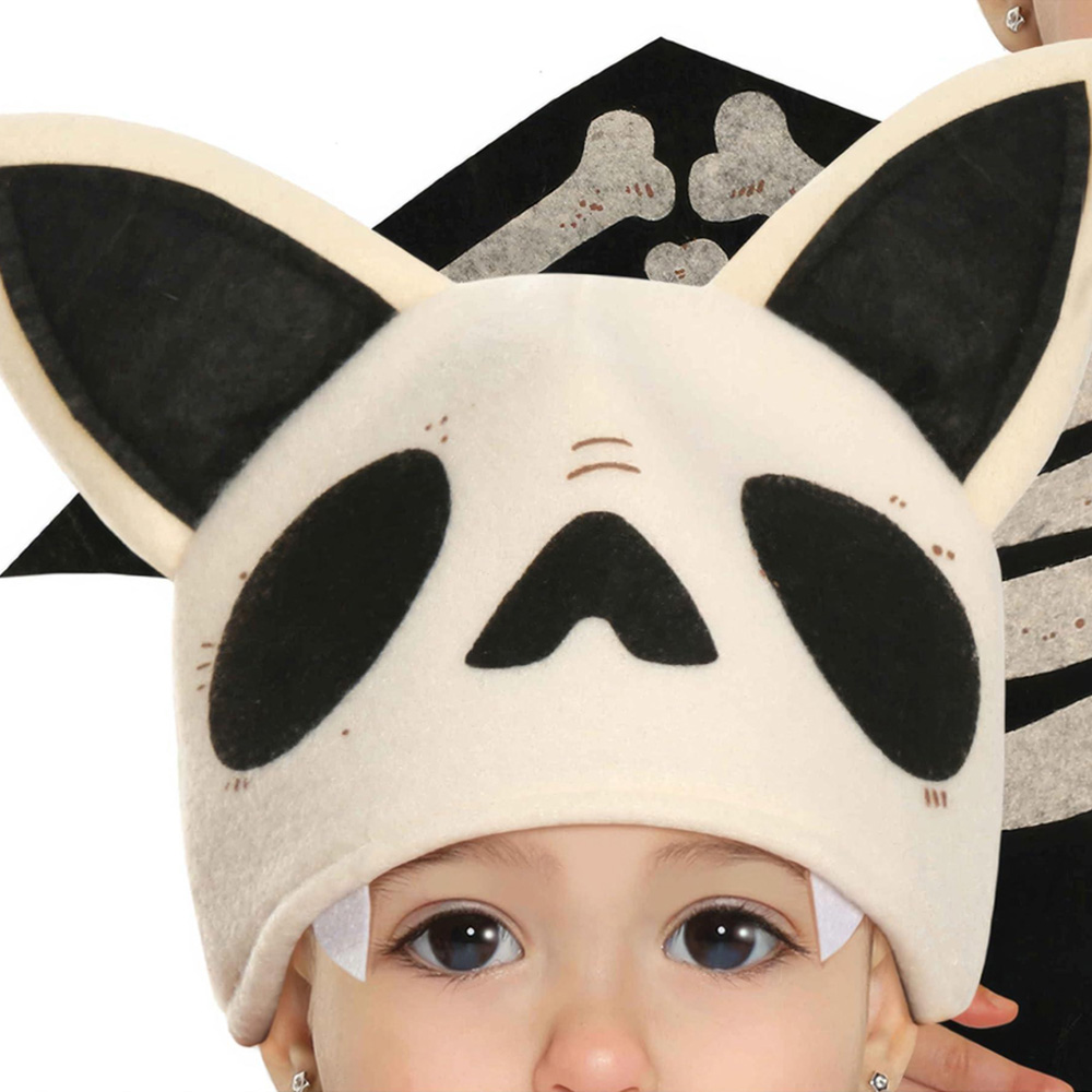 Fiestas Guirca Skeleton Bat Black and White Costume 12 to 18 Months Image 2