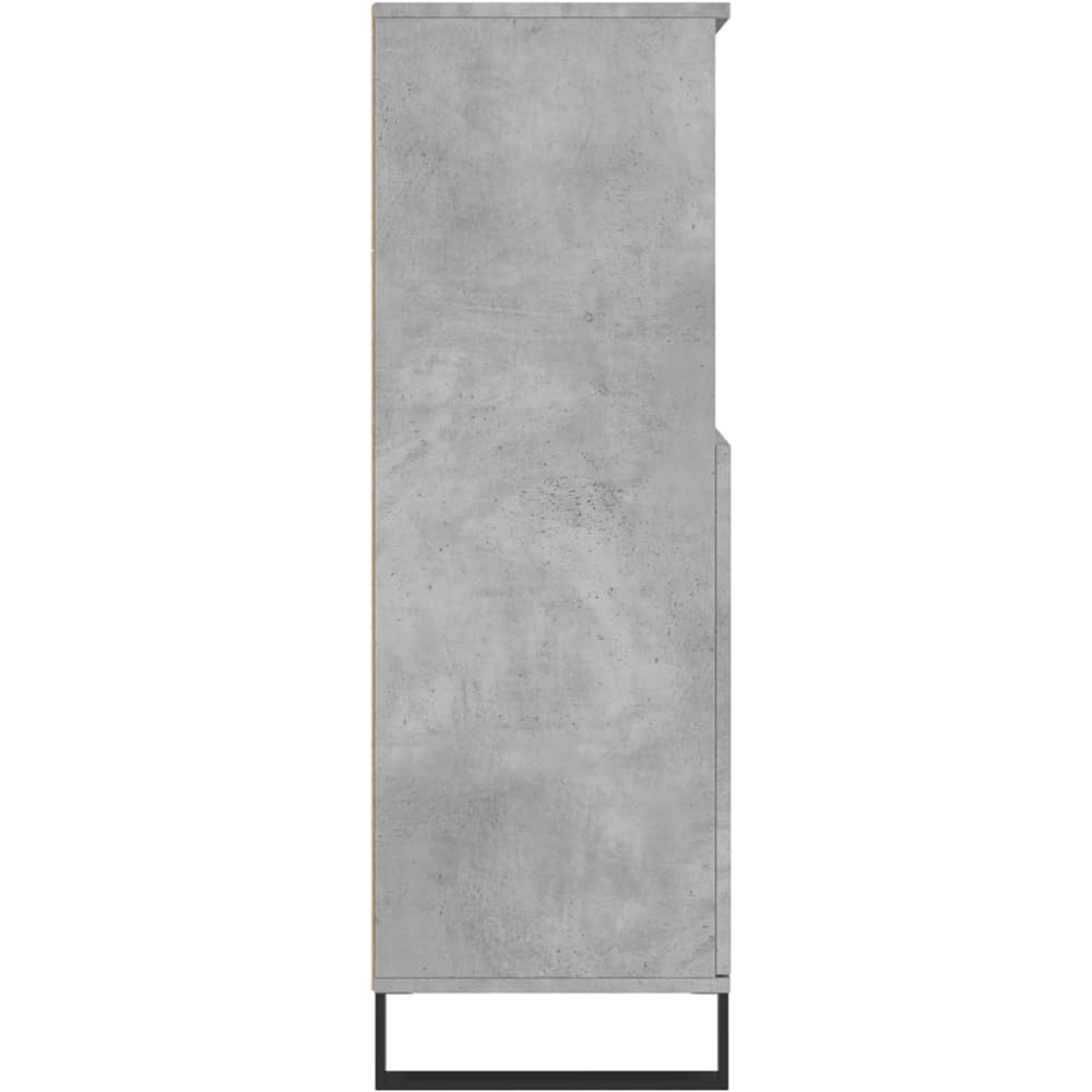vidaXL 2 Door 2 Shelf Concrete Grey Highboard Image 7
