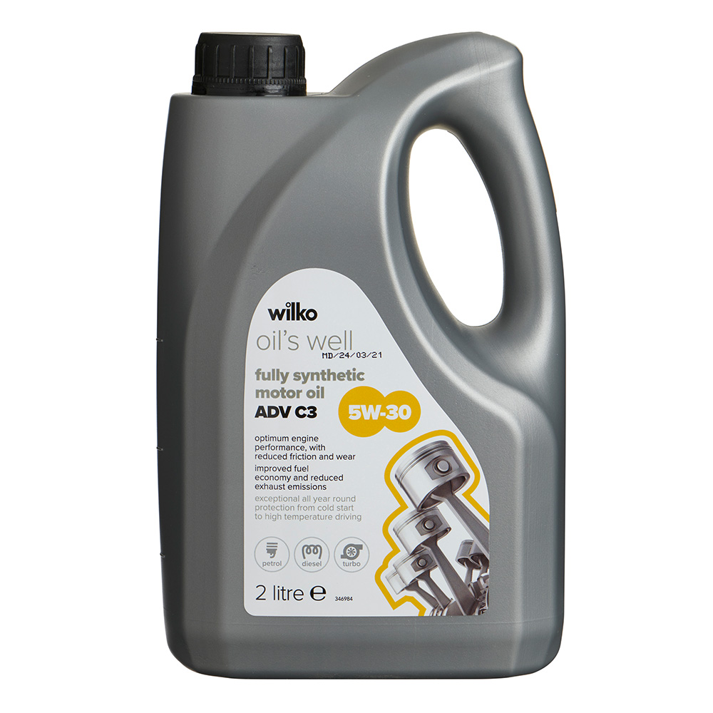 Wilko 2L 5W30 Fully Synthetic Advanced Motor Oil Image 1