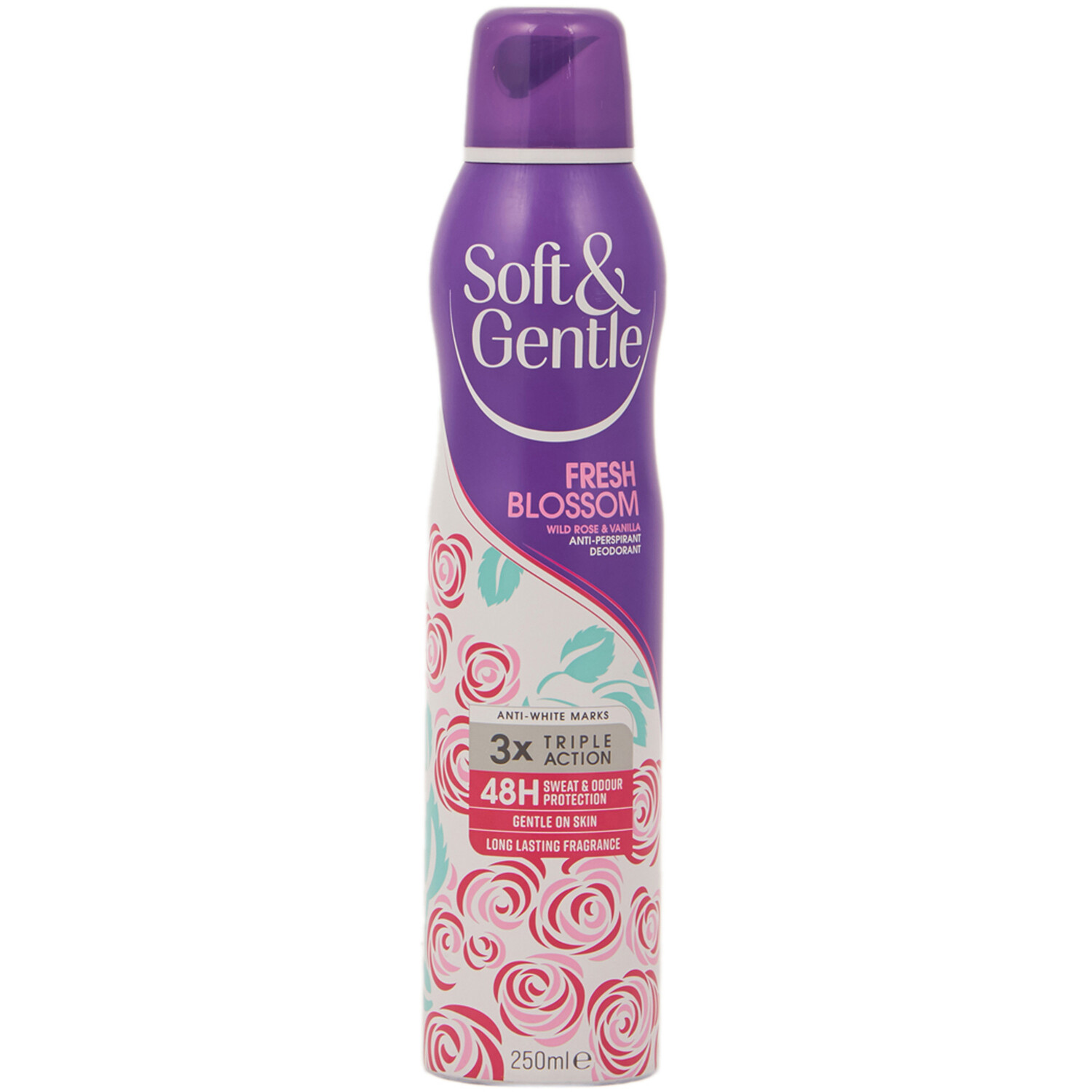 Soft & Gentle Fresh Blossom Anti-Perspirant Deodorant Spray - Purple Image 2