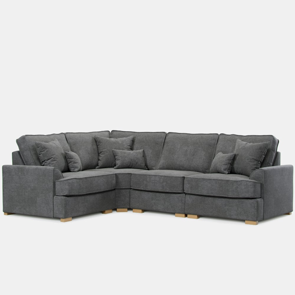 Alba City 5 Seater Steel Fabric Right Hand Corner Sofa Image 2