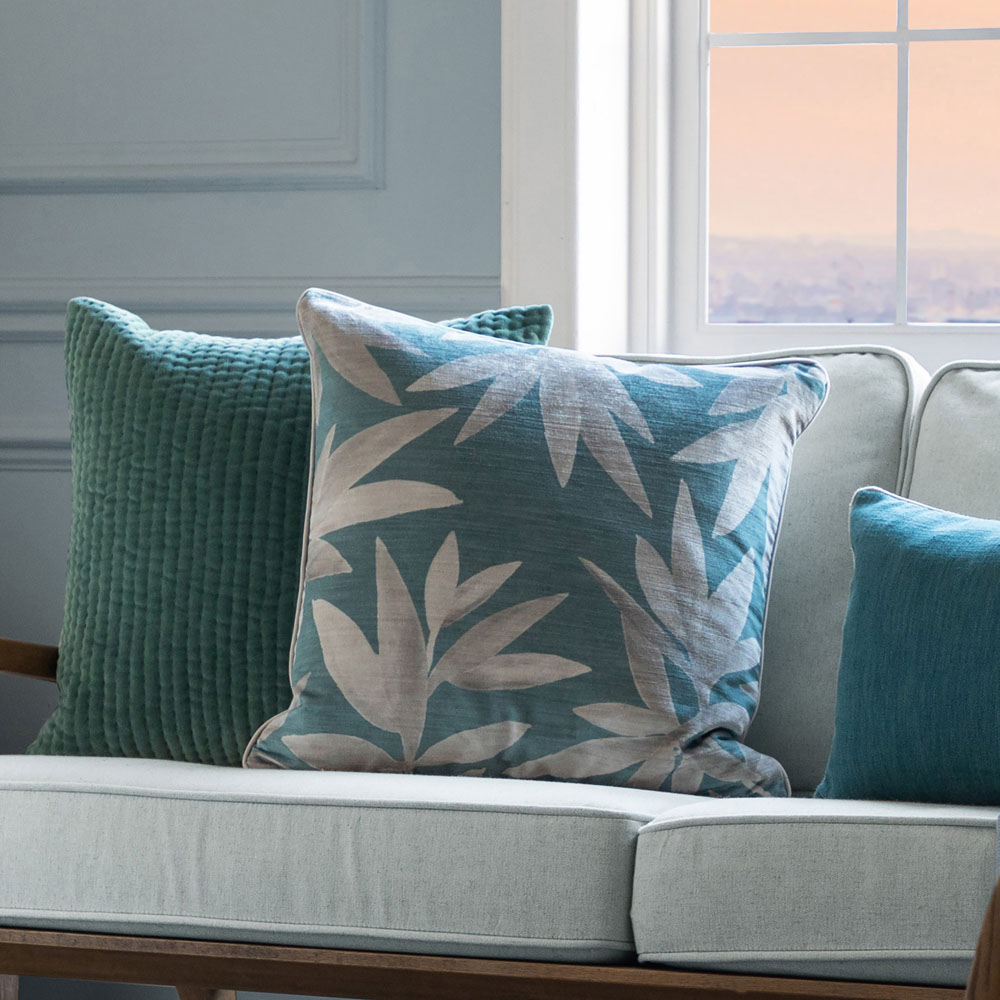 Voyage Maison Silverwood River Velvet Feather Rich Cushion 50 x 50cm Image 2