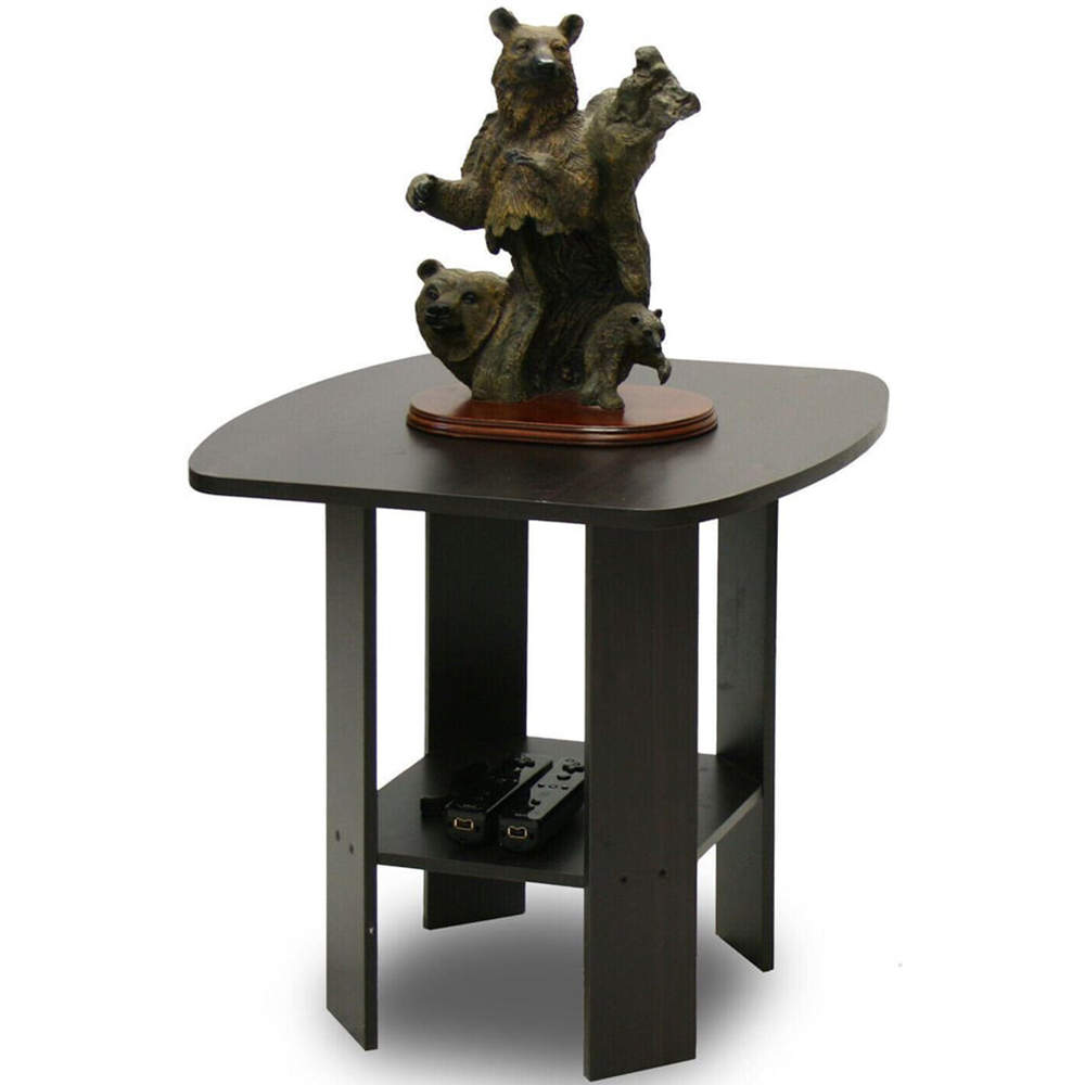 Walplus Espresso Simple Design Side Table Image 3