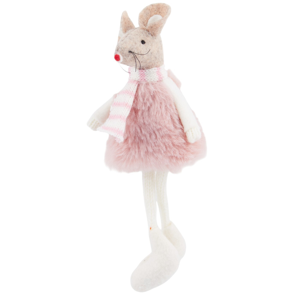 Hanging Fluffy Mouse Multicolour Image 3