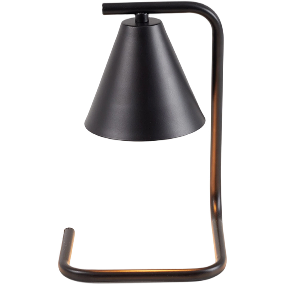 Living and Home Black Minimalist Dimming Candle Warmer Lamp Image 3