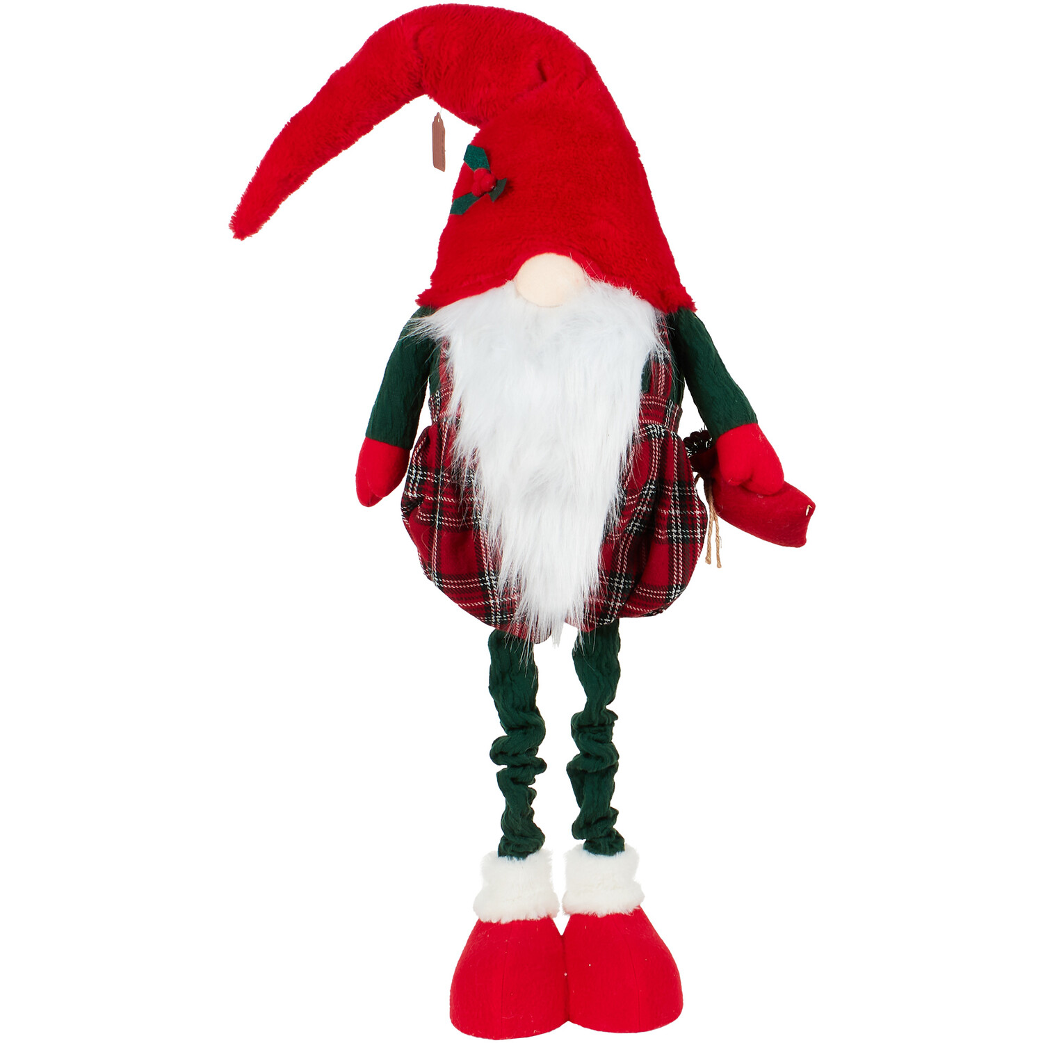 Extendable Red Tartan Gonk - Red Image 1