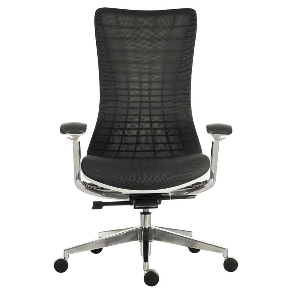 Teknik Quantum White Mesh Swivel Office Chair Image 3