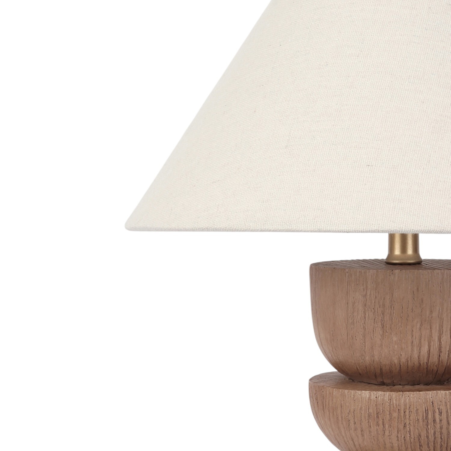 Adeal Wood Effect Table Lamp Natural Image 3