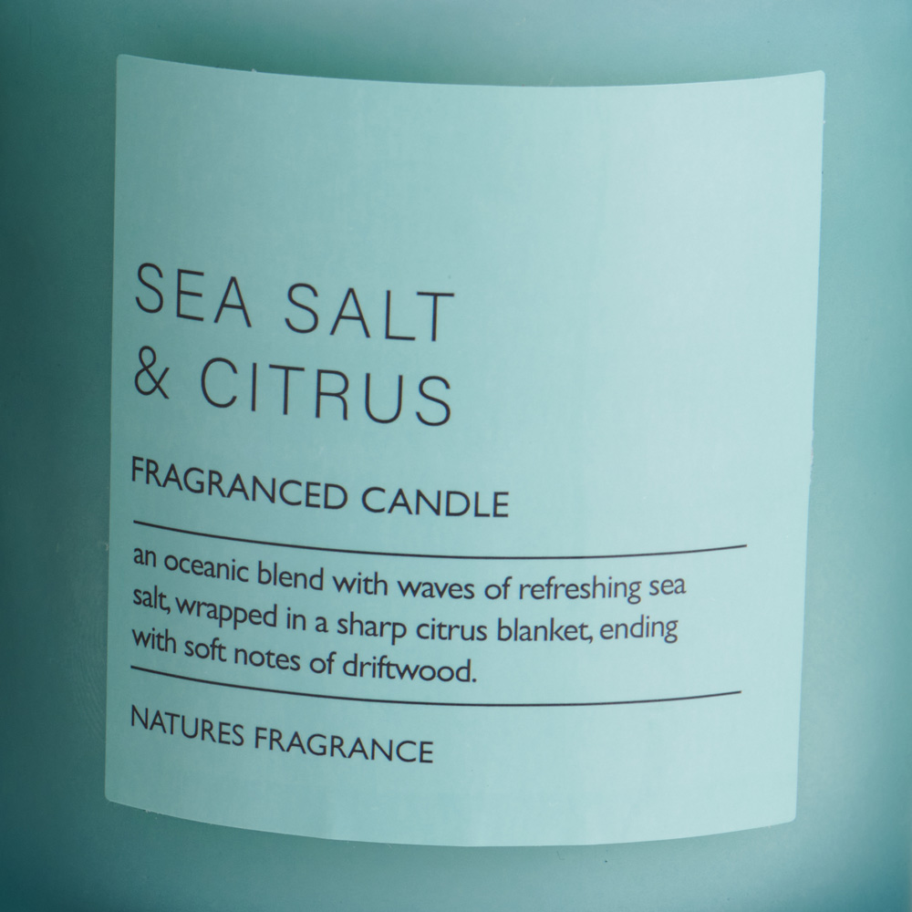 Nature's Fragrance Sea Salt and Citrus Jar Candle Small Image 4