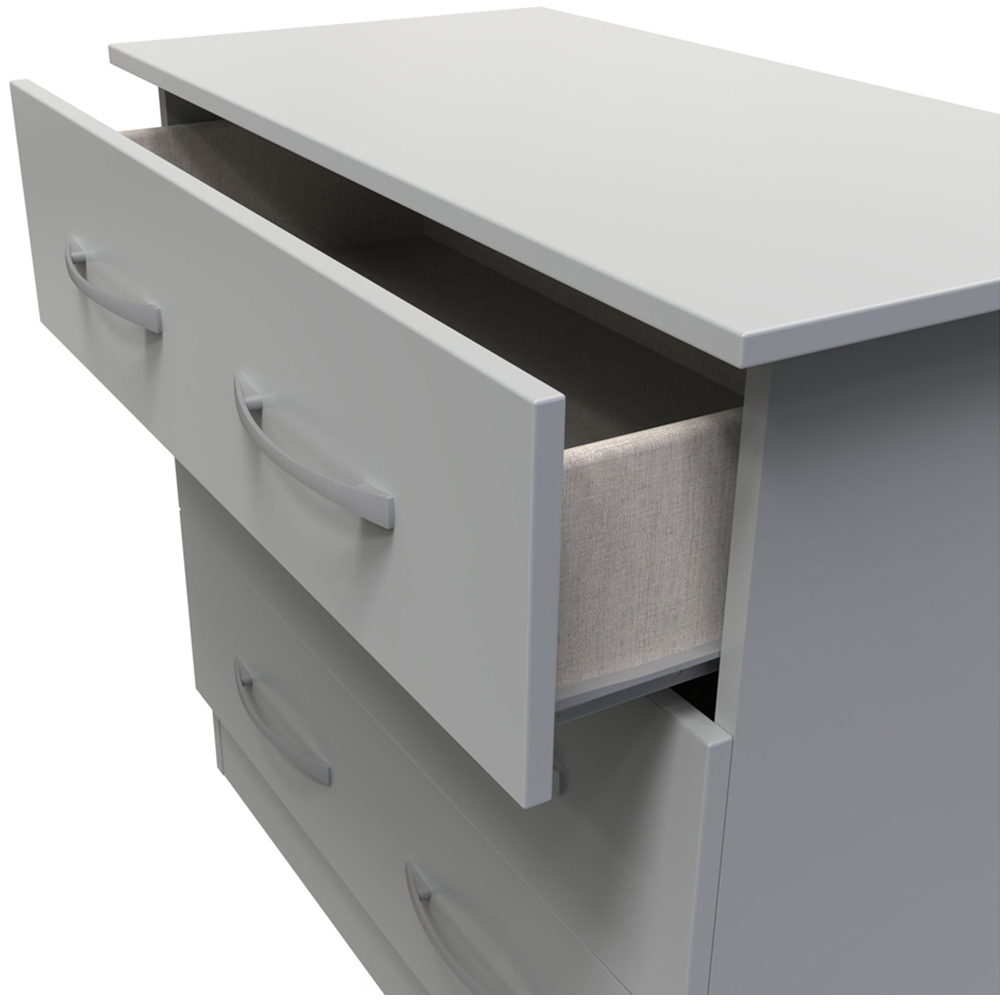 Crowndale Avon 3 Drawer Dusk Grey Chest of Drawers Image 6