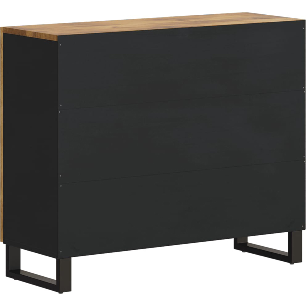 vidaXL 2 Door Grey Highboard Image 5