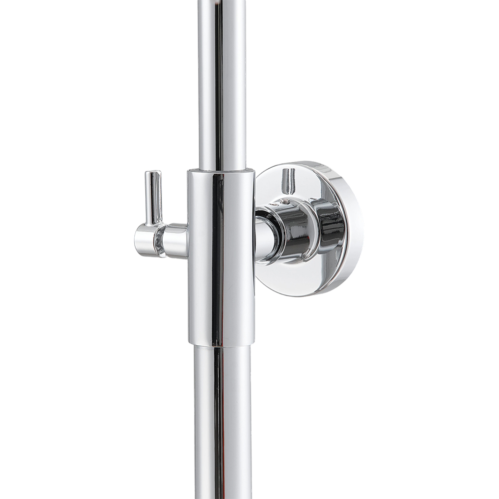 Living and Home Chrome-Plated Shower Riser Rail Kit with 5 Spray Modes Image 6