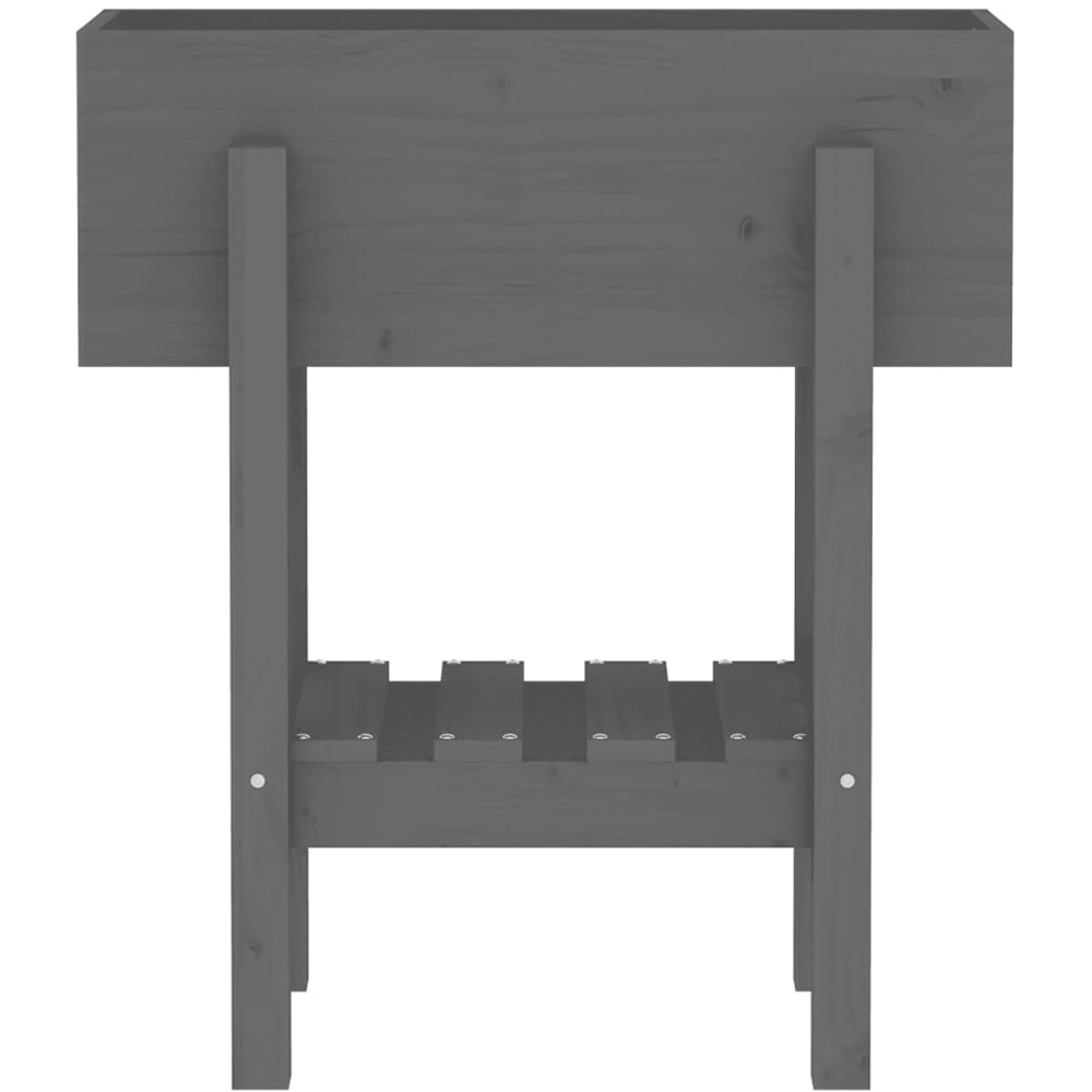 vidaXL Grey Pine Wood Garden Planter 69 x 30 x 62cm Image 5