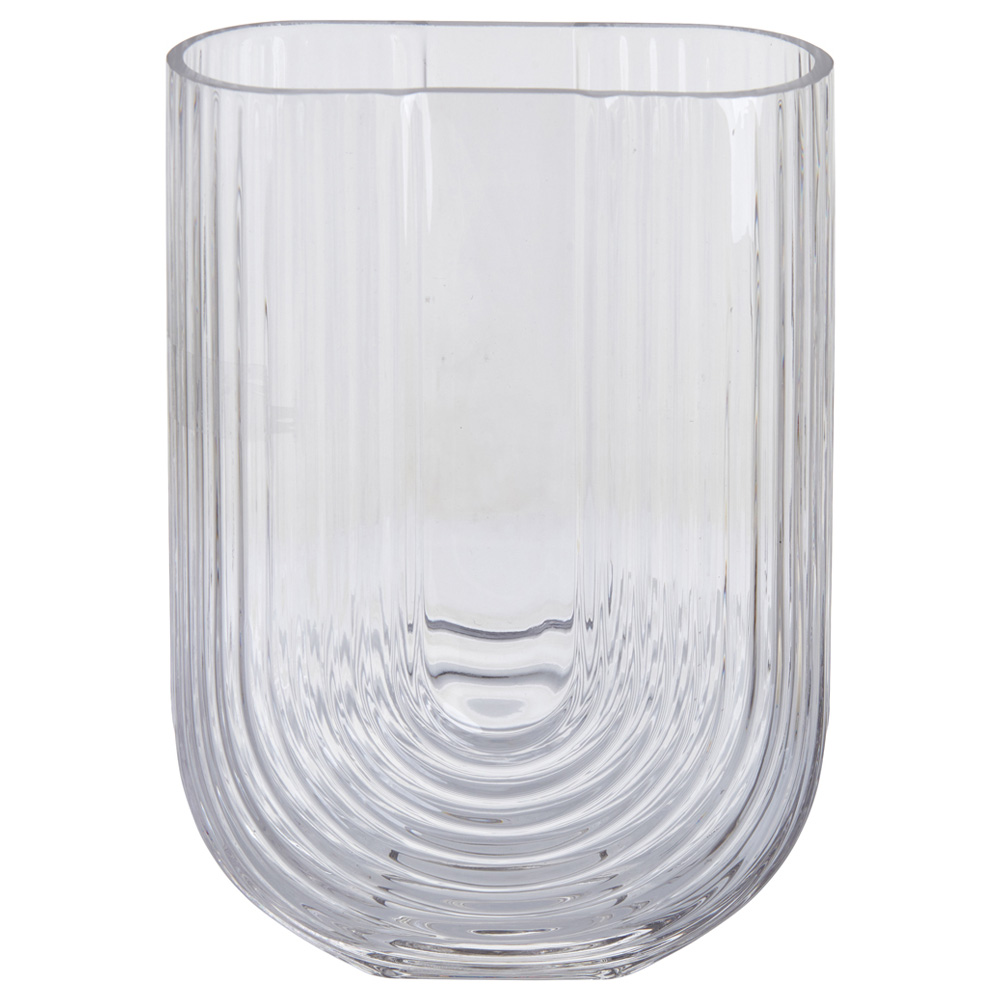 Wilko Large Clear Rainbow Vase Image 1