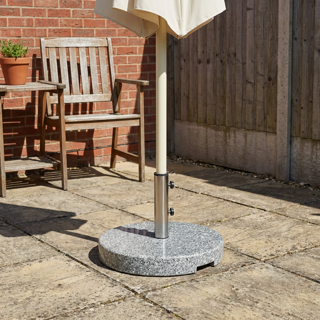 Grey Granite Parasol Base 30kg Image 6