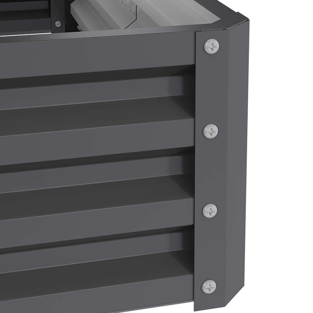 Living and Home Steel U Shaped Raised Garden Bed Image 3