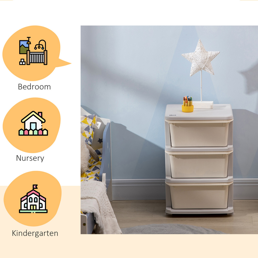 Portland Kids Cream Storage Boxes Image 6