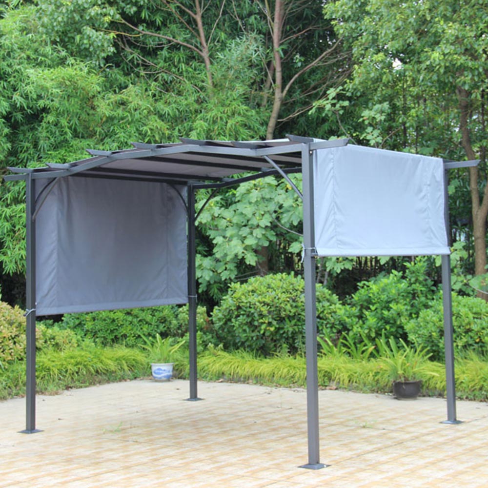 Amir 2.7 x 3.6m Grey Steel Royalcraft San Remo Pergola Image 1