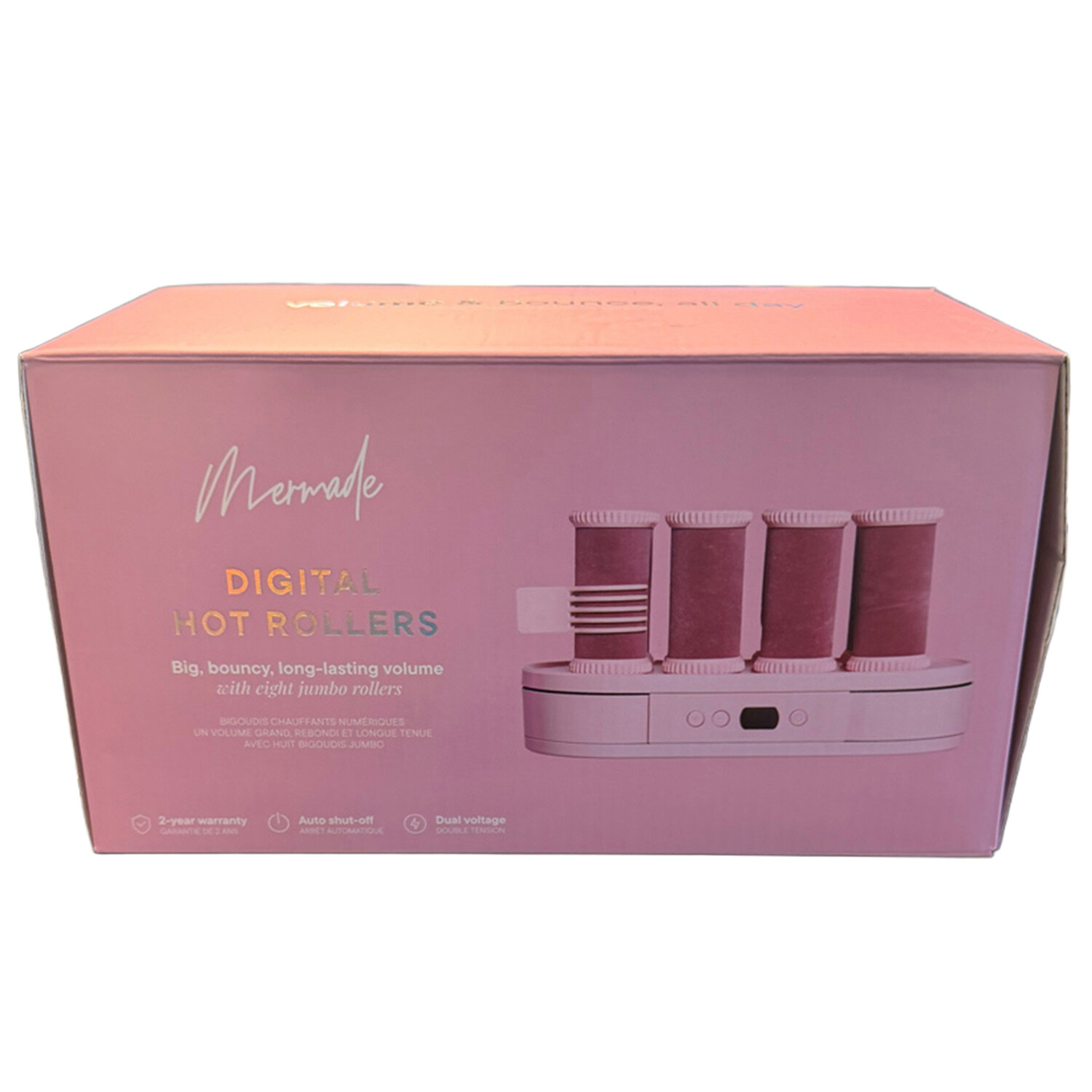 Mermade Digital Hot Rollers Pink Image 2