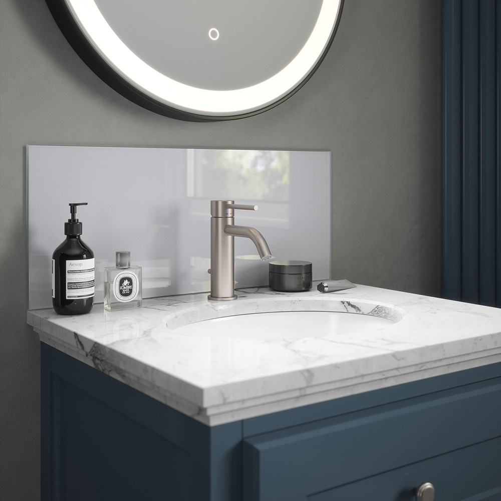 Pearl Shimmer Glass Bathroom Splashback 500 x 250 x 4mm Image 4