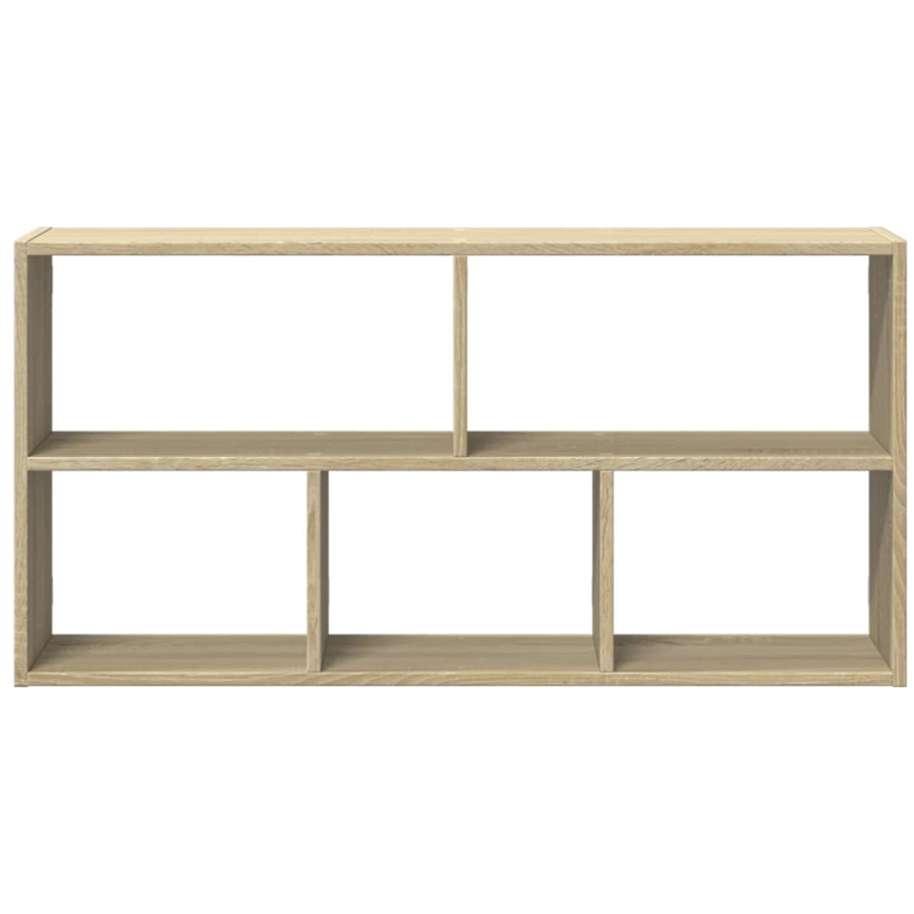 vidaXL 5 Open Shelf Sonoma Oak Wall Shelf Image 3