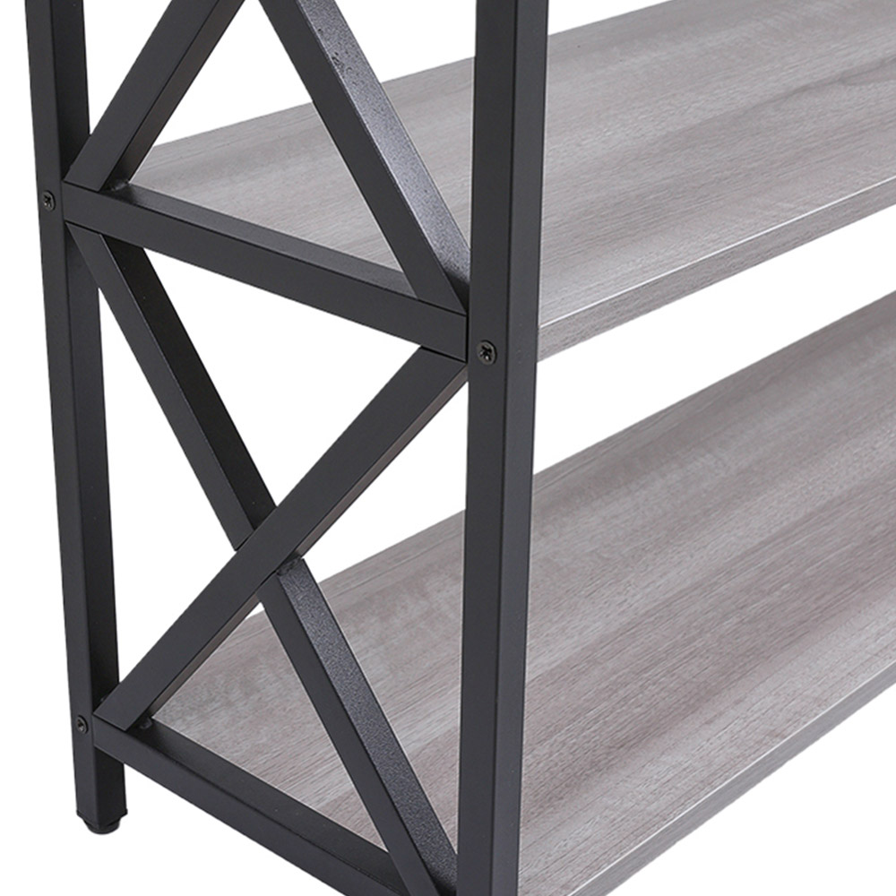 Living and Home 2 Drawer Narrow Wooden Console Table Image 5