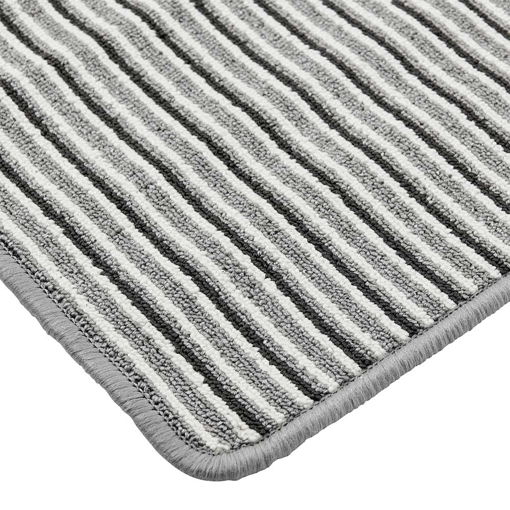 Wilko Grey Stripe Washable Runner 50 x 150cm Image 4
