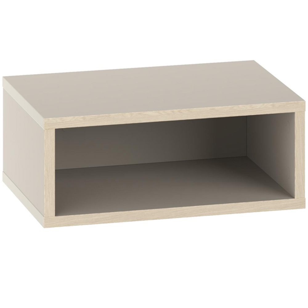 Decortie Brik Single Shelf Sandstone Wall Mounted Bedside Table with Night Light Image 2