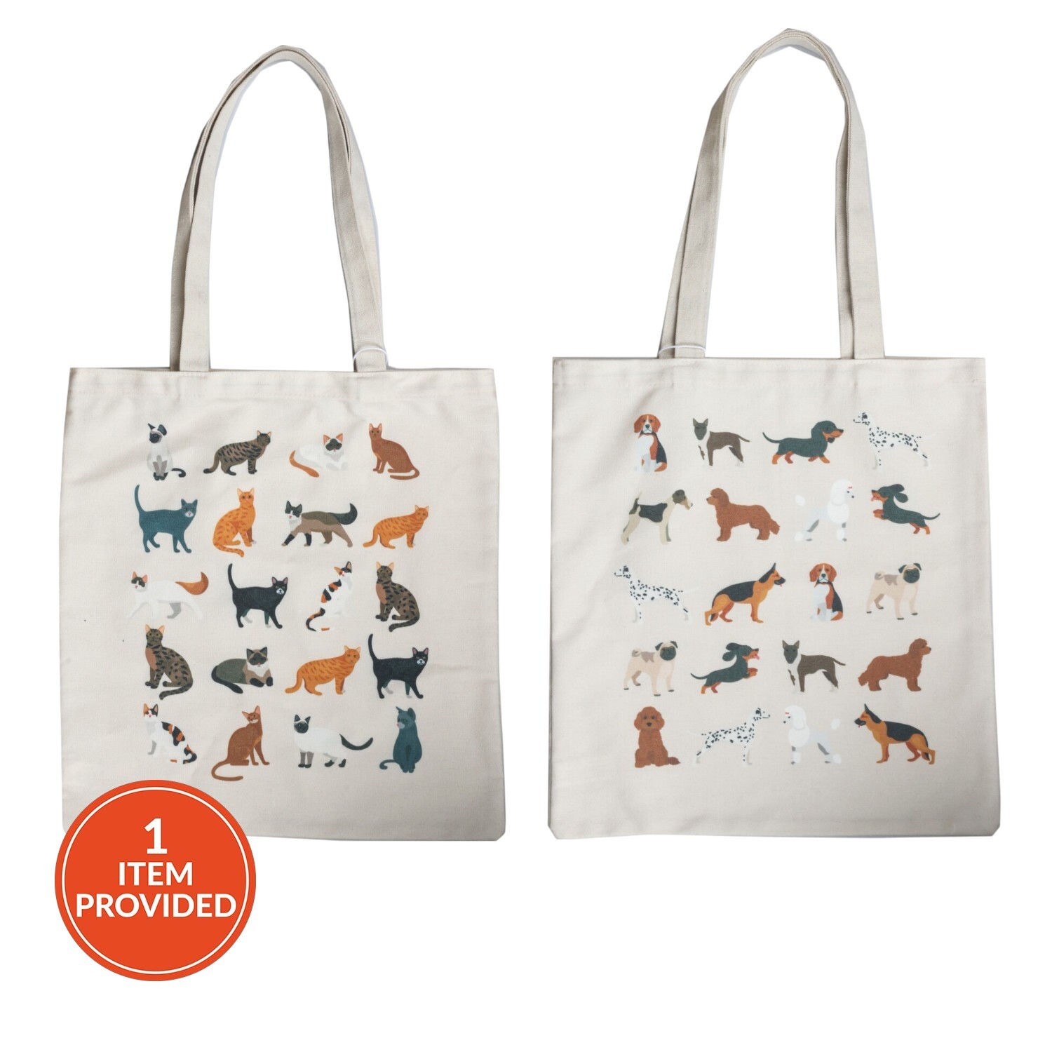 Cat or Dog Tote Bag Image 1