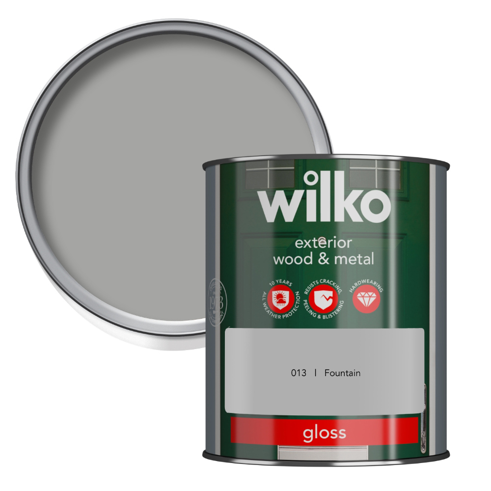 Wilko Wood and Metal Fountain Gloss Finish Paint 750ml Image 1