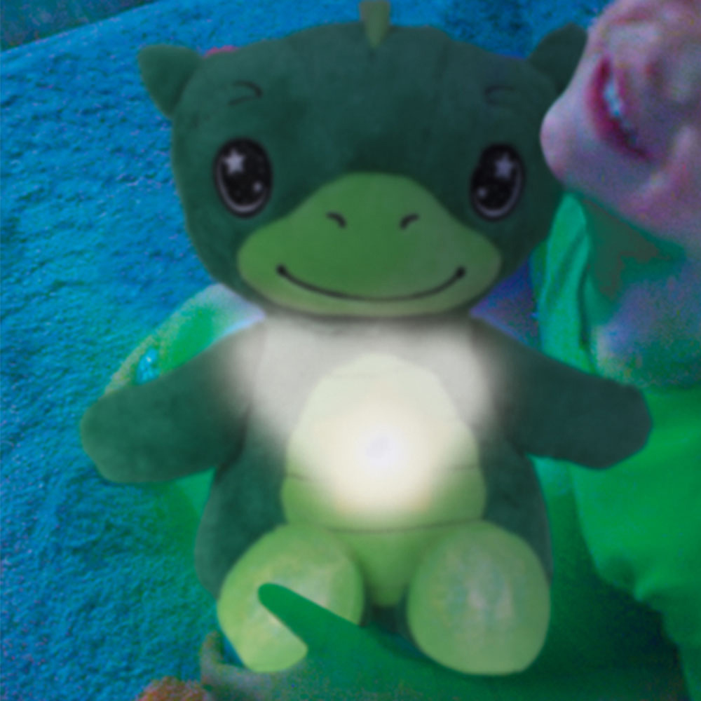 JML Star Belly Green Dinosaur Plush Soft Toy Image 3