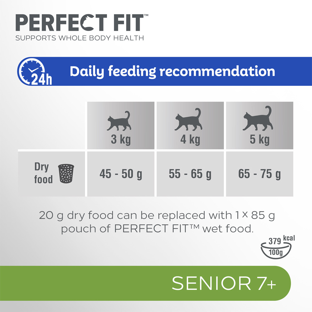 Perfect Fit Advanced Nutrition Chicken Senior Dry Cat Food 750g Image 3