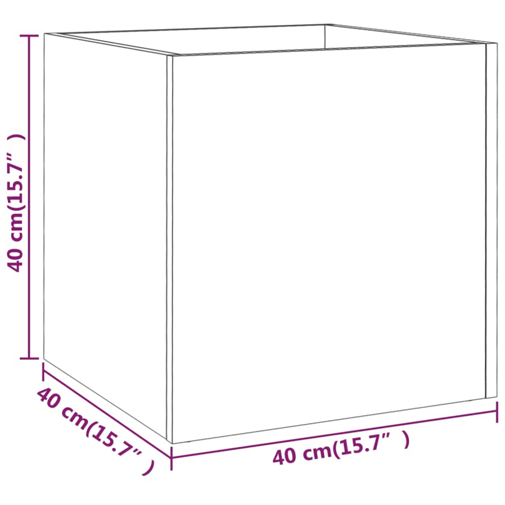 vidaXL Sonoma Oak Garden Planter 40 x 40 x 40cm Image 6